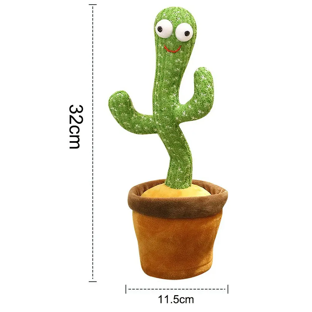Dancing Cactus Plush Toys Singing and Dancing Cactus Electronic Toy Gift for Kids Birthday Gift Stress Relief Toys for Adult
Dancing Cactus Plush Toys Singing and Dancing Cactus Electronic Toy Gift for Kids Birthday Gift Stress Relief Toys for Adult