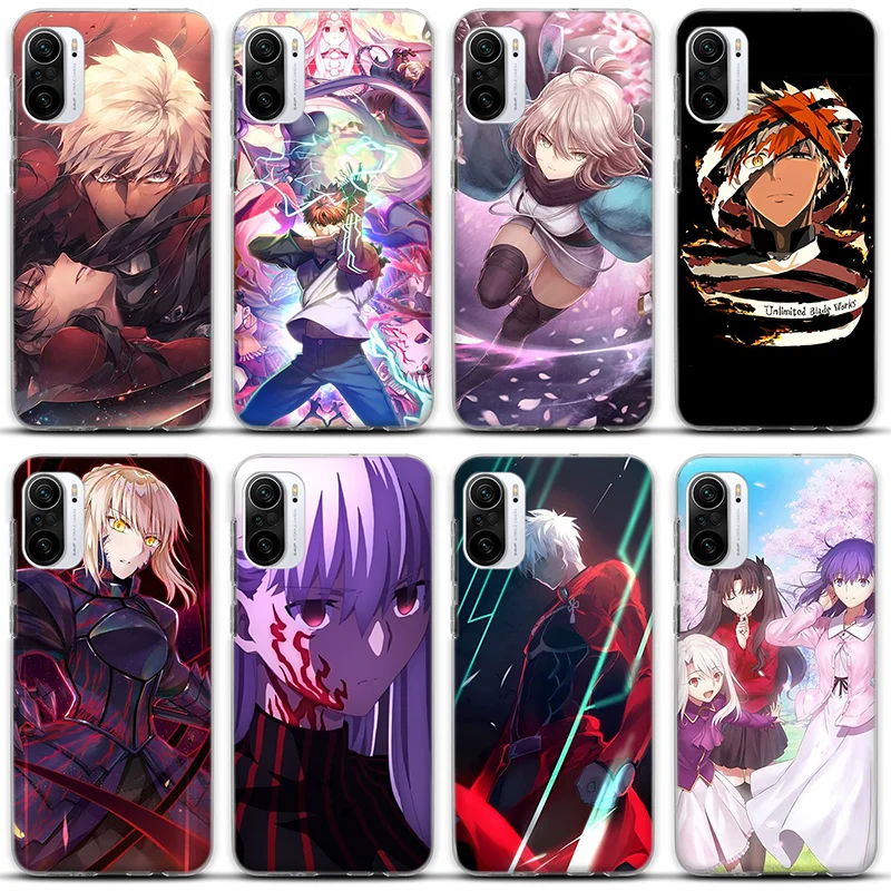 

Popular anime Saber Phone Case For Xiaomi Mi 11 10T 10T Pro 10 S lite Ultra 9T 9 8 Note 10 Pro Poco F3 F2pro X2 Silicone Cover