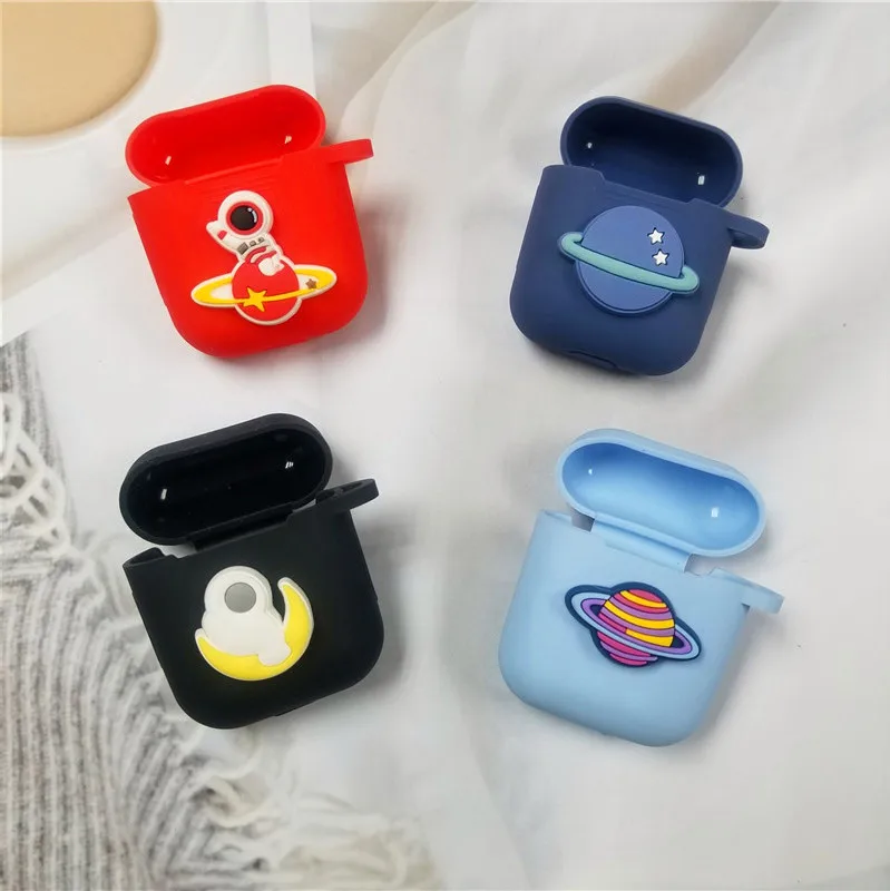 DIY Astronaut Cover for AirPods 2 Earphone Case For Apple AirPods Case Cute Cartoon Silicone Cases
DIY Astronaut Cover for AirPods 2 Earphone Case For Apple AirPods Case Cute Cartoon Silicone Cases