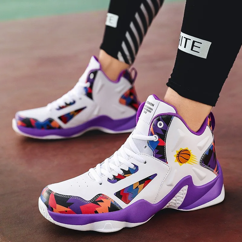 2021 New Fashion Casual Men's High Top Basketball Shoes Wearable Sneakers Men's Sports Shoes Student Basketball Boots
2021 New Fashion Casual Men's High Top Basketball Shoes Wearable Sneakers Men's Sports Shoes Student Basketball Boots