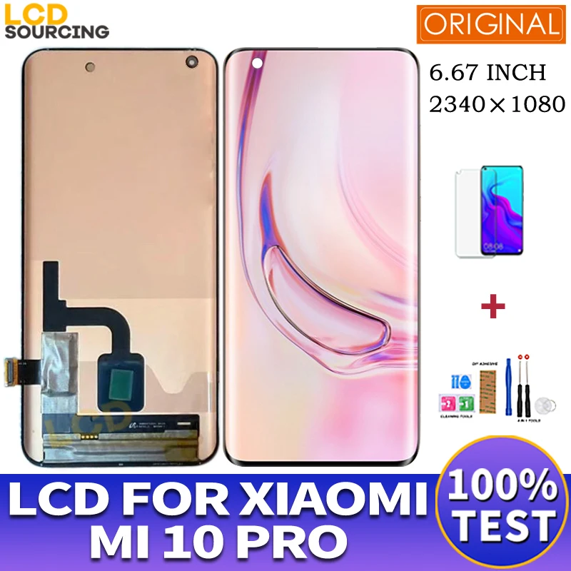 6.67 inch Original LCD For XIAOMI MI 10 PRO LCD Display Touch Screen Digitizer Assembly For Xiaomi 10 pro Display Replace
6.67 inch Original LCD For XIAOMI MI 10 PRO LCD Display Touch Screen Digitizer Assembly For Xiaomi 10 pro Display Replace