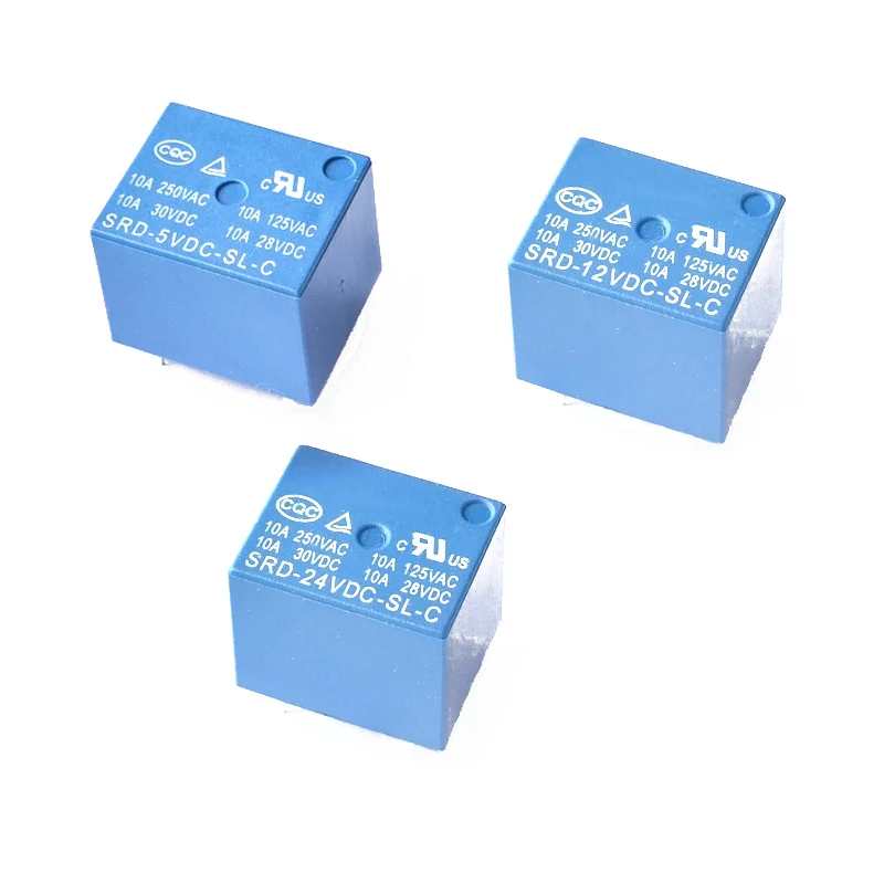 5 шт. SRD 12VDC SL C Мощность реле 03 05 06 09 12 24 A 4Pin 5Pin 10A 3V 5V 9V 6V 24V 12V высокое качество|Реле| |