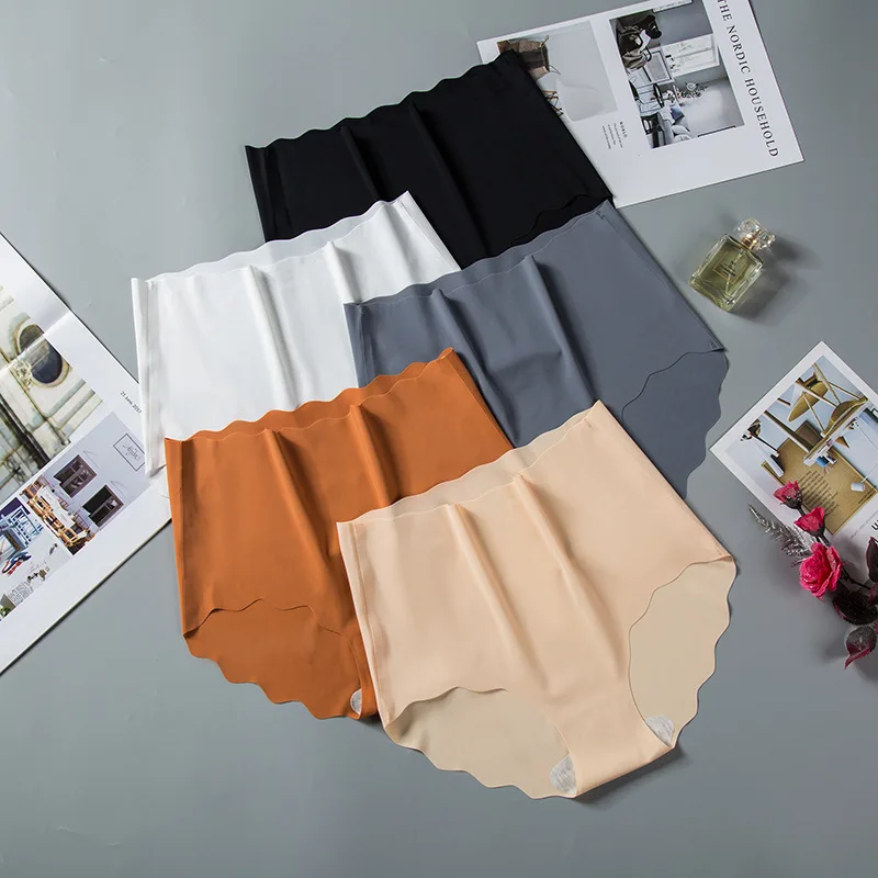 Ultra-Thin Girly Underpanty Ice Silk Seamless Uunderwear Wave Breathable Large Size High Waist One Piece Briefs
Ultra-Thin Girly Underpanty Ice Silk Seamless Uunderwear Wave Breathable Large Size High Waist One Piece Briefs