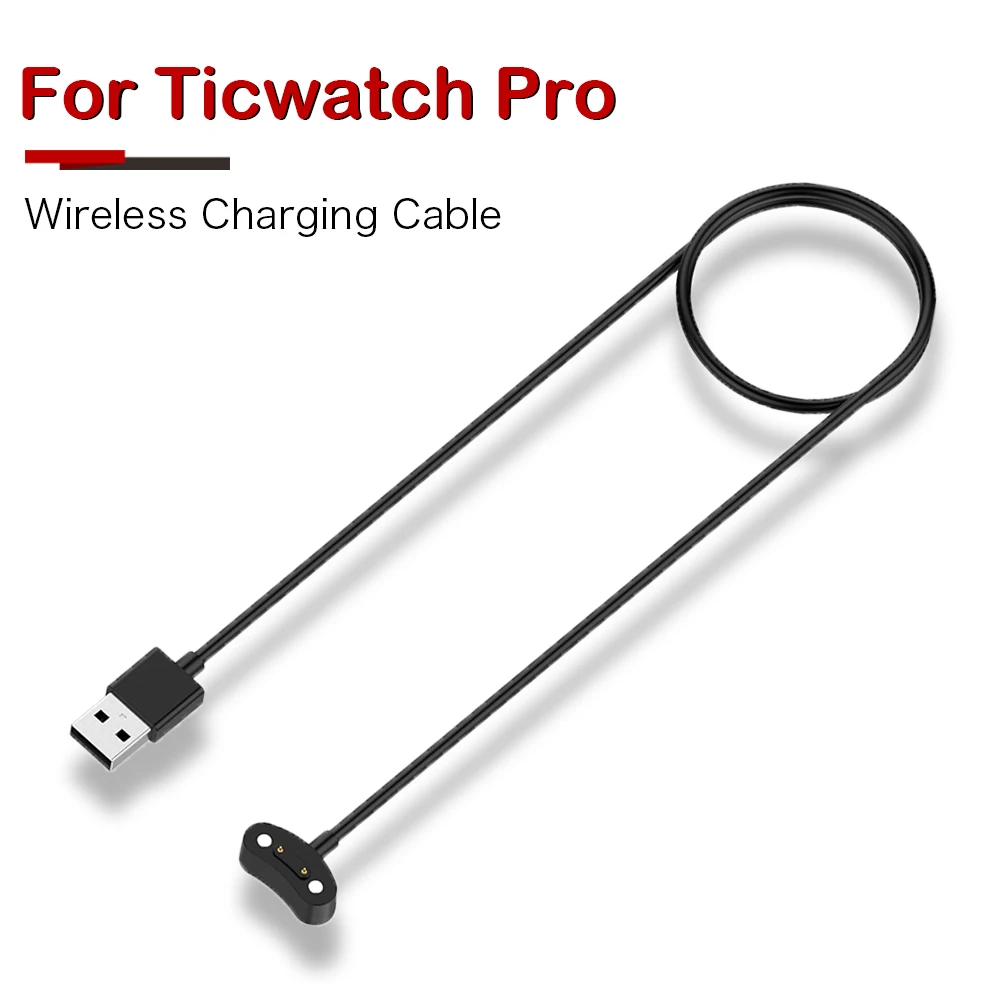 

For Ticwatch Pro 3 / Pro3 LTE / X / E3 Smart Watch Charger Cable USB Magnetic Adsorption Portable Power Adapter Charging Dock