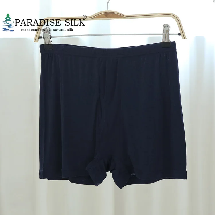 Мужские трусы боксеры Однотонные из 100% натурального шелка размеры L XL XXL XXXL|boxers
