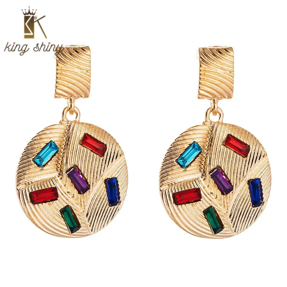 2020 Za Boho Geometric Round Statement Dangle Earring Vintage Imitation Color Crystal Charming Female Wedding Party Drop Earring
2020 Za Boho Geometric Round Statement Dangle Earring Vintage Imitation Color Crystal Charming Female Wedding Party Drop Earring