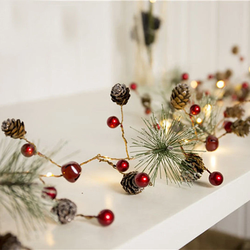 2M Christmas Lights Led Lights String Pine Needles Pine Cone Lights Christmas Lights New Year Party Bell Decoration Lantern
2M Christmas Lights Led Lights String Pine Needles Pine Cone Lights Christmas Lights New Year Party Bell Decoration Lantern