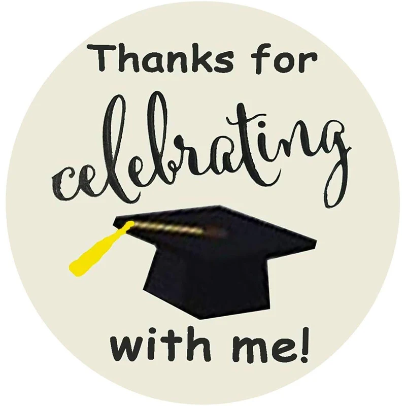 2 Inch Graduation Stickers Thanks For Celebrate With Me Slef Adhesive Labels For Cap And Diploma labels Student Stationery Grad
2 Inch Graduation Stickers Thanks For Celebrate With Me Slef Adhesive Labels For Cap And Diploma labels Student Stationery Grad