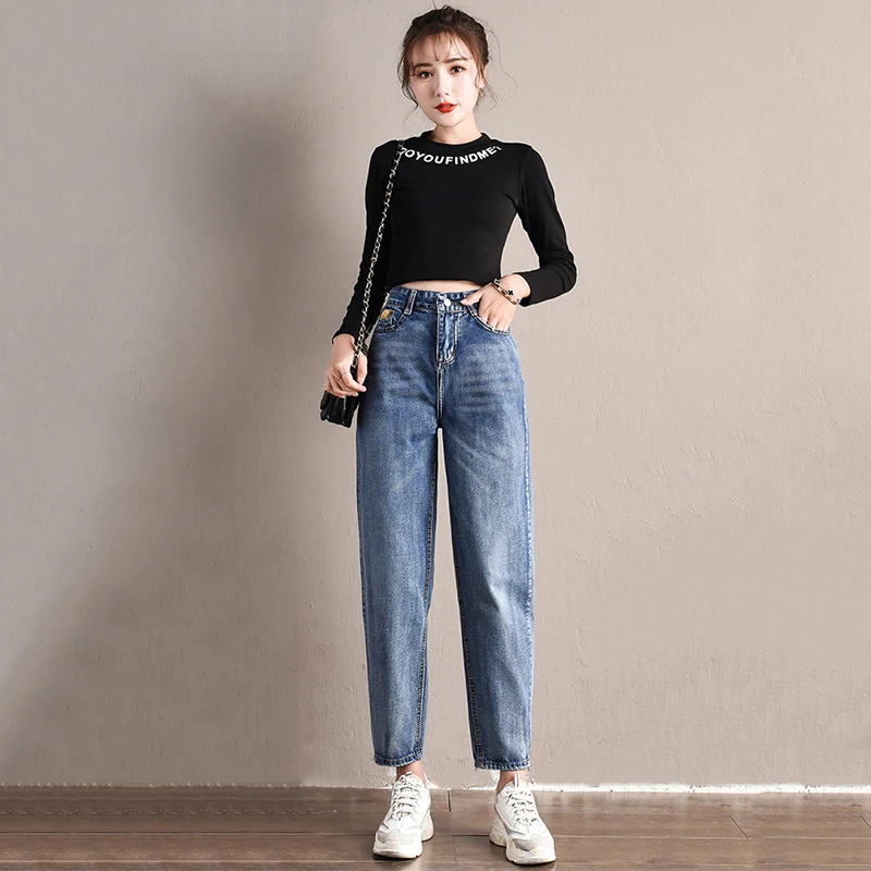 Summer Winter Women's Jeans 2021 New Fashion Casual High Waist Jeans Plus Size Women Boyfriends Jeans Female Loose Harem Pants 
Summer Winter Women's Jeans 2021 New Fashion Casual High Waist Jeans Plus Size Women Boyfriends Jeans Female Loose Harem Pants
