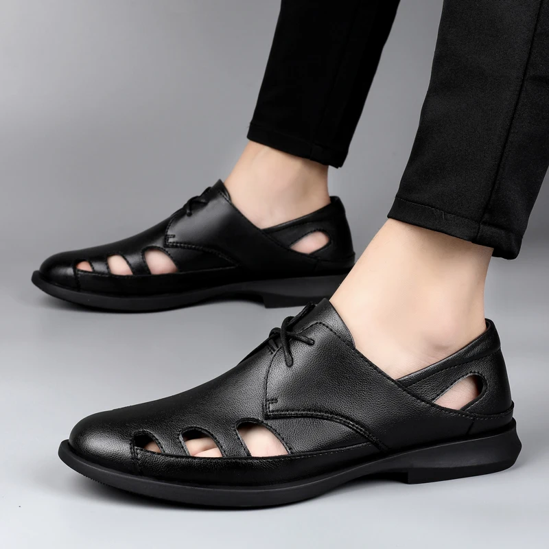 Man Leather Sandals Design 2021 Summer Men's Casual Footwear Leisure Walking Shoes Soft Breathable
Man Leather Sandals Design 2021 Summer Men's Casual Footwear Leisure Walking Shoes Soft Breathable