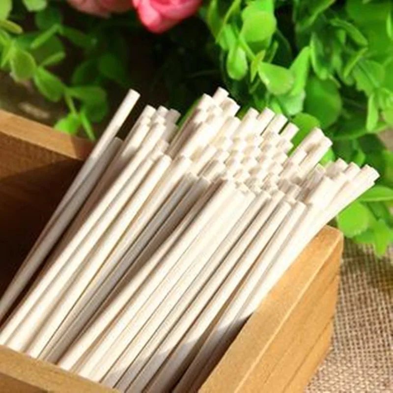 100Pcs Paper Lollipop Stick Safe White Cake Sucker Sticks For Chocolate Sugar Candy Lollypop DIY Mold Bakeware Tool
100Pcs Paper Lollipop Stick Safe White Cake Sucker Sticks For Chocolate Sugar Candy Lollypop DIY Mold Bakeware Tool