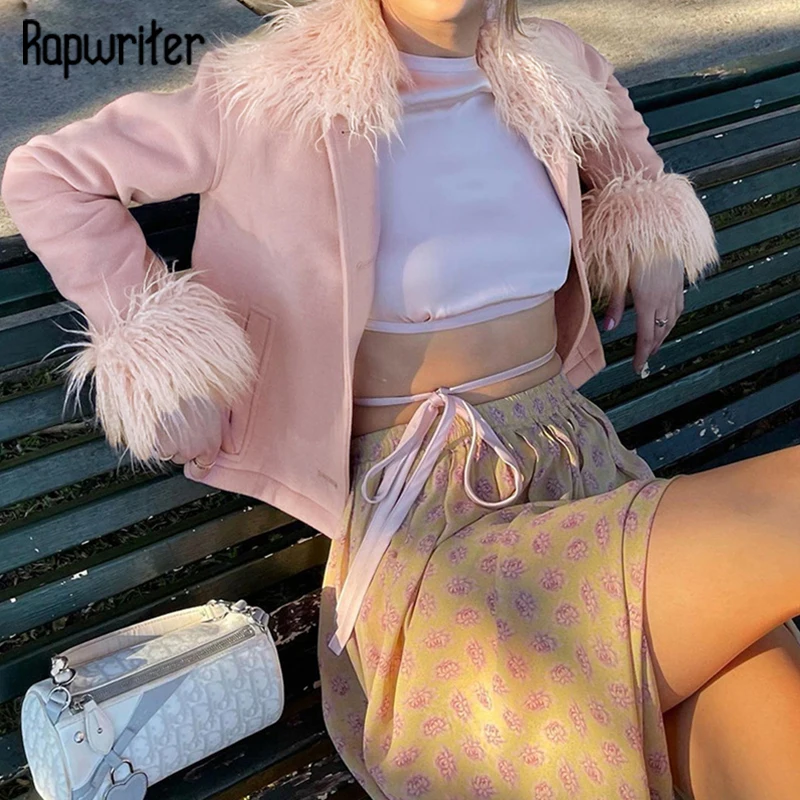 Rapwriter Y2K Pink Jacket For Girl Harajuku Button Patched Coat With Fur Winter Warm Outwear Casual Streetwear Women Clothing
Rapwriter Y2K Pink Jacket For Girl Harajuku Button Patched Coat With Fur Winter Warm Outwear Casual Streetwear Women Clothing