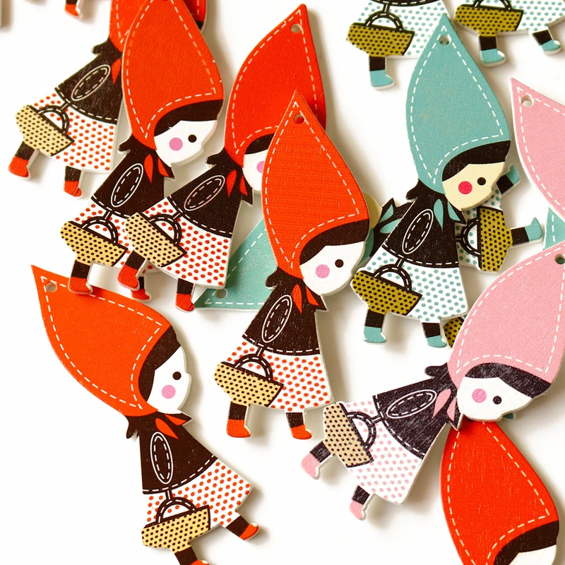 20 шт. деревянные закладки с героями мультфильмов для маленьких девочек милые