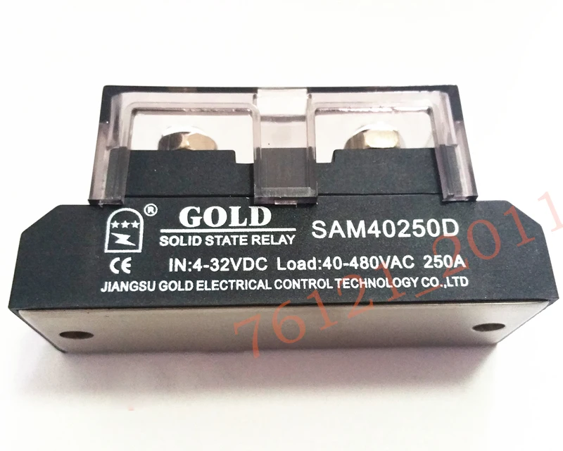 Твердотельное реле SAM40250D DC управляемое AC 250A
Твердотельное реле SAM40250D DC управляемое AC 250A