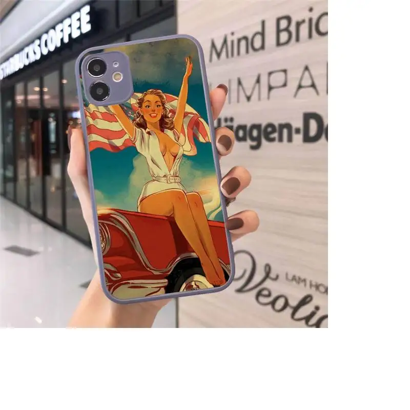 WW2 Sexy Pin up Girl Vintege Phone Case Matte Transparent for iPhone 7 8 11 12 s mini pro X XS XR MAX Plus cover funda
WW2 Sexy Pin up Girl Vintege Phone Case Matte Transparent for iPhone 7 8 11 12 s mini pro X XS XR MAX Plus cover funda