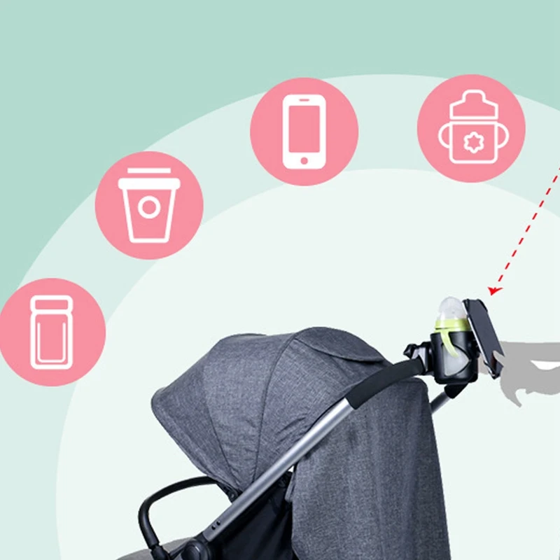 Baby Stroller Cup Holder with Mobile Phone Box 2-in-1 Baby Stroller Cup Holder Universal Bottle Water Cup Holder
Baby Stroller Cup Holder with Mobile Phone Box 2-in-1 Baby Stroller Cup Holder Universal Bottle Water Cup Holder