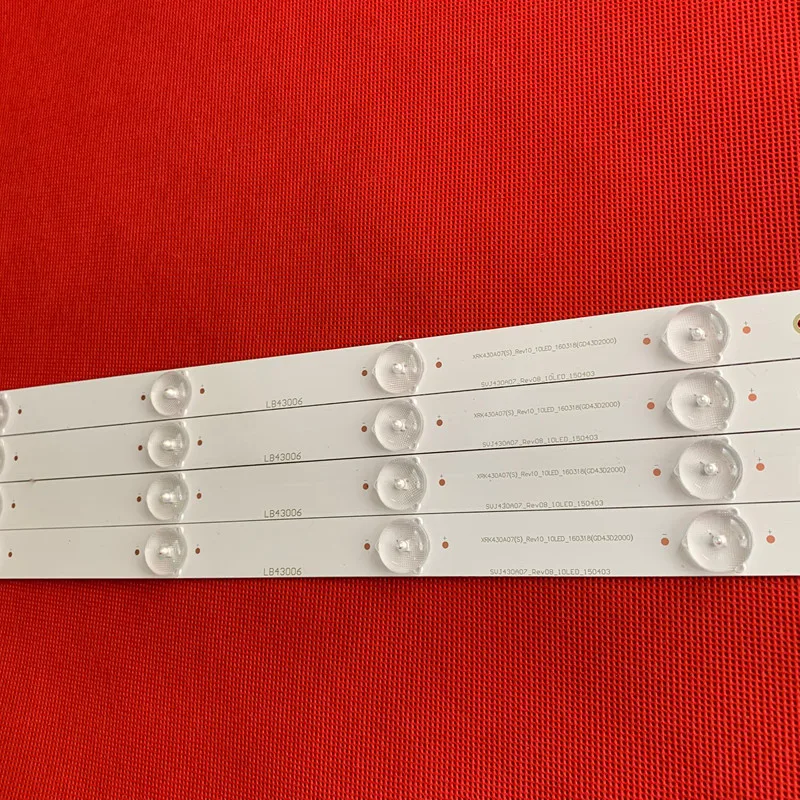 LED Backlight strip 10 lamp For Changhong 43" TV LED43D7200I SVJ430A07 Rev07 R L type LB-C430F14-E1-L-G1-SE1 SE2 LB43006 
LED Backlight strip 10 lamp For Changhong 43" TV LED43D7200I SVJ430A07 Rev07 R L type LB-C430F14-E1-L-G1-SE1 SE2 LB43006