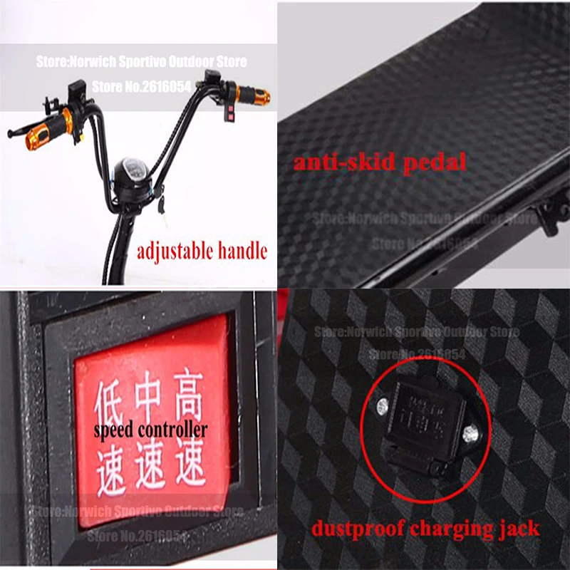 Citycoco Electric Scooter E-Bike 60V 500W 9.5 Inch Vacuum Fat Tire Electric Three Wheel Motorcycle Bike Adult Women Men Scooter
Citycoco Electric Scooter E-Bike 60V 500W 9.5 Inch Vacuum Fat Tire Electric Three Wheel Motorcycle Bike Adult Women Men Scooter