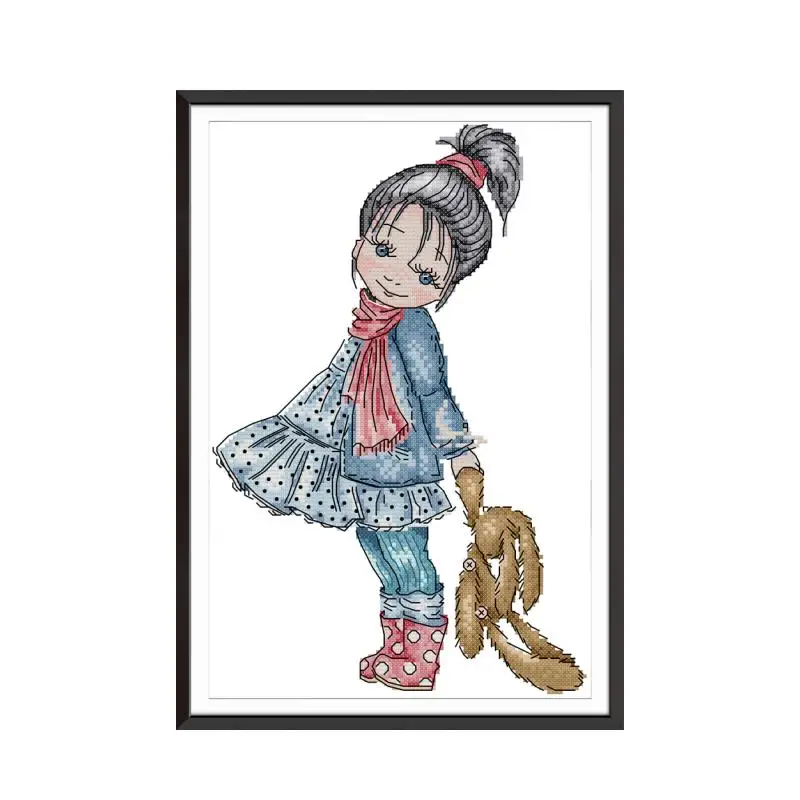 Little girl taking a walk cross stitch kit aida 14ct 11ct count print canvas cross stitches needlework embroidery DIY handmade
Little girl taking a walk cross stitch kit aida 14ct 11ct count print canvas cross stitches needlework embroidery DIY handmade