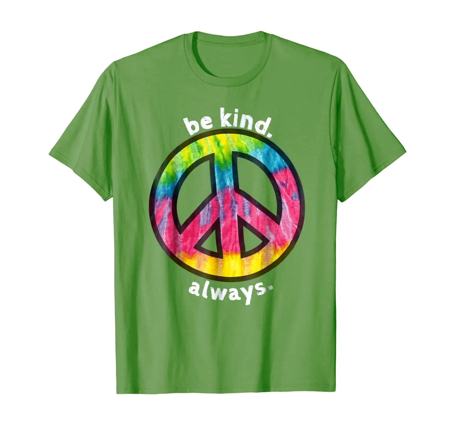 BE KIND. ALWAYS. FUN TIE DYE PEACE SIGN KINDNESS T SHIRT
BE KIND. ALWAYS. FUN TIE DYE PEACE SIGN KINDNESS T SHIRT