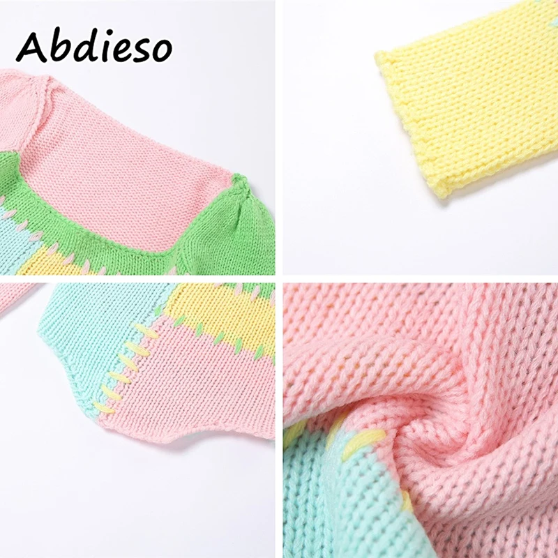 Abdieso Y2K Crop Knitted Sweater Women 2021 Fashion Long Sleeve Patchwork Square Neck Autumn Winter Vintage Casual Sweater
Abdieso Y2K Crop Knitted Sweater Women 2021 Fashion Long Sleeve Patchwork Square Neck Autumn Winter Vintage Casual Sweater