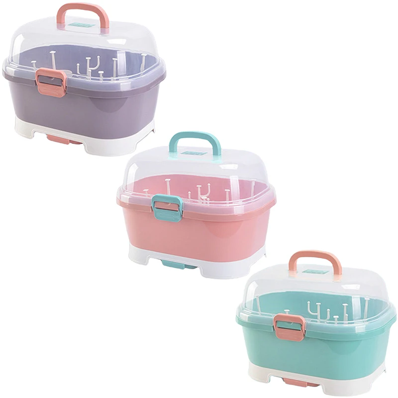 Portable Baby Bottles Storage Box Drying Rack Plastic Tableware Dry Case Kid Travel Feeding Multi-Functional Storage Box
Portable Baby Bottles Storage Box Drying Rack Plastic Tableware Dry Case Kid Travel Feeding Multi-Functional Storage Box
