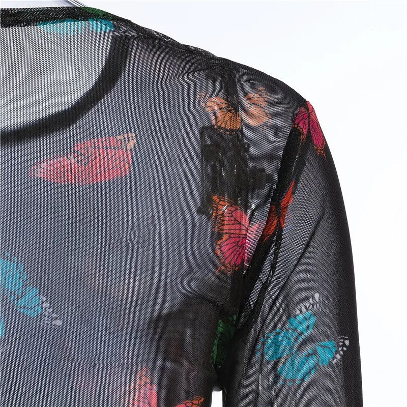 Butterfly Print Graphic T Shirts Mesh Long Sleeve T Shirt Black Sexy Slim for Women T Shirts Clothing 2020 Fashion Clothes
Butterfly Print Graphic T Shirts Mesh Long Sleeve T Shirt Black Sexy Slim for Women T Shirts Clothing 2020 Fashion Clothes
