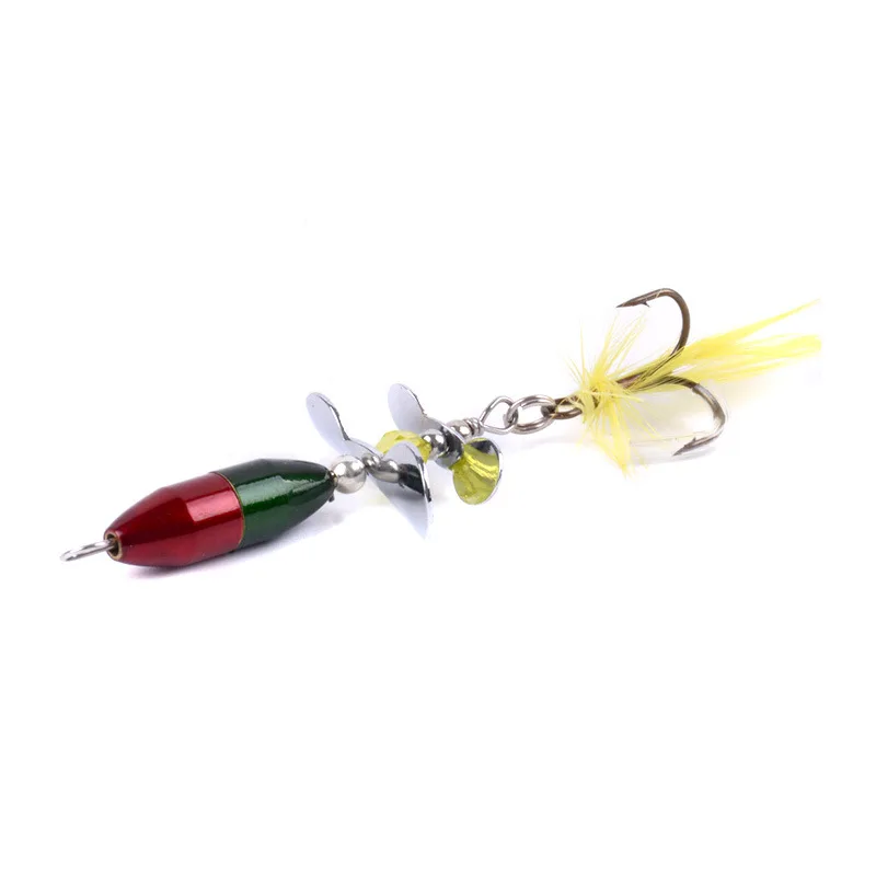 1pcs Rotating Spinner Sequins Fishing Lure 10g/7cm Wobbler Bait Feather Fishing Tackle for Bass Trout Perch Pike Fishing Tackle
1pcs Rotating Spinner Sequins Fishing Lure 10g/7cm Wobbler Bait Feather Fishing Tackle for Bass Trout Perch Pike Fishing Tackle