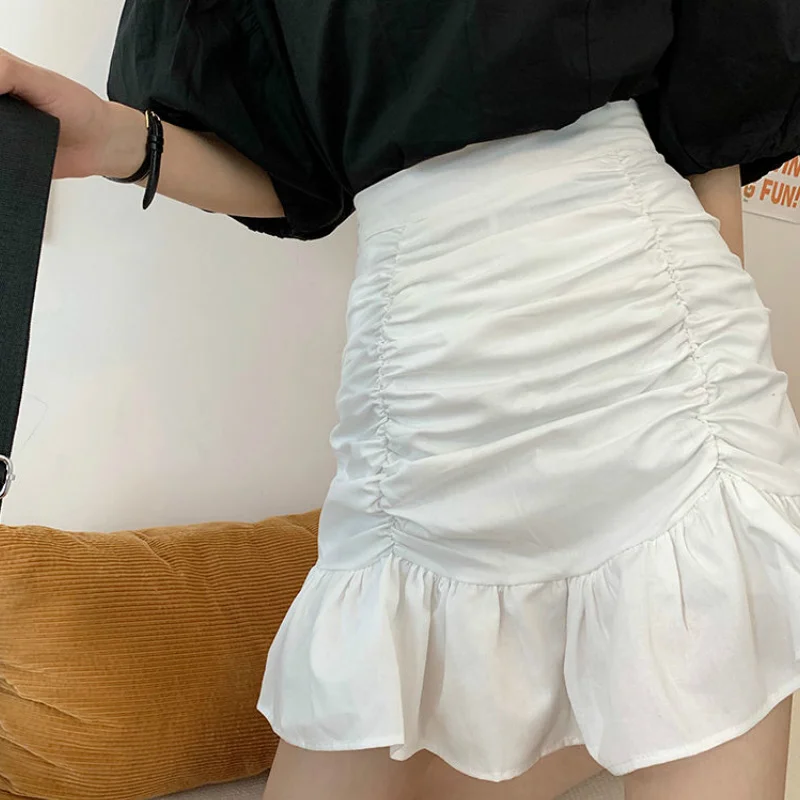 Skirts Women A-line Ruffles Solid Street Style Ins Ulzzang Fashion Chic Personality High Waist Girl Daily Summer Hot Female
Skirts Women A-line Ruffles Solid Street Style Ins Ulzzang Fashion Chic Personality High Waist Girl Daily Summer Hot Female