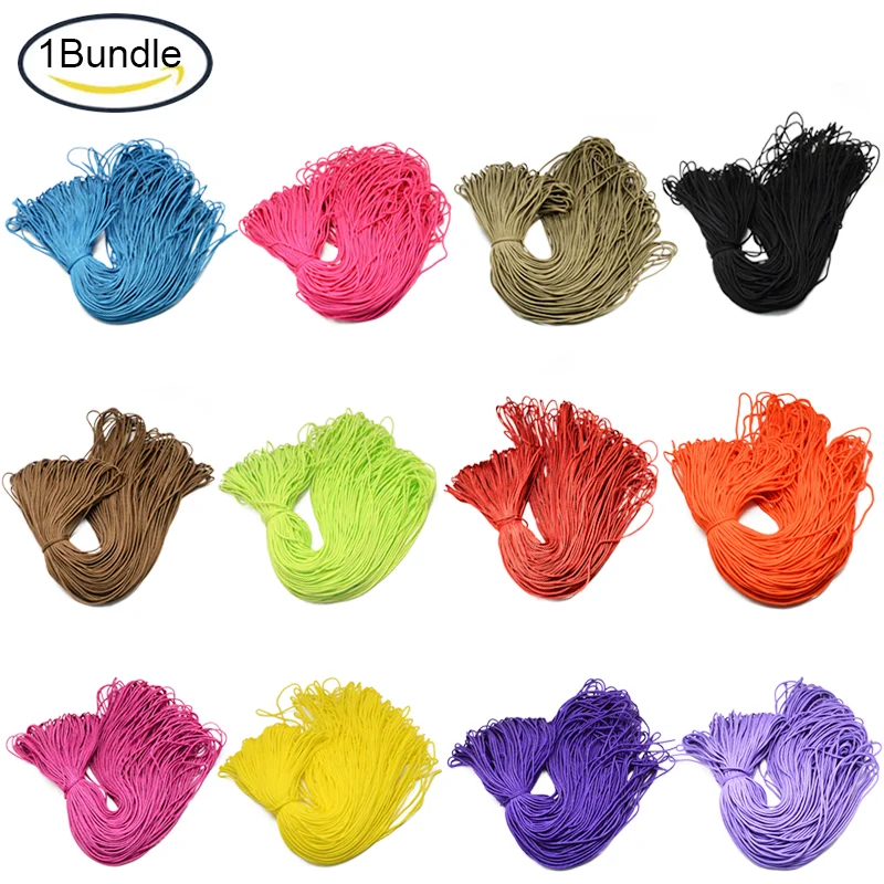 

100m 2mm Parachute Rope Paracord Polyester Ropes Spandex Accessory Cord Rope Multipurpose for Bracelets Making