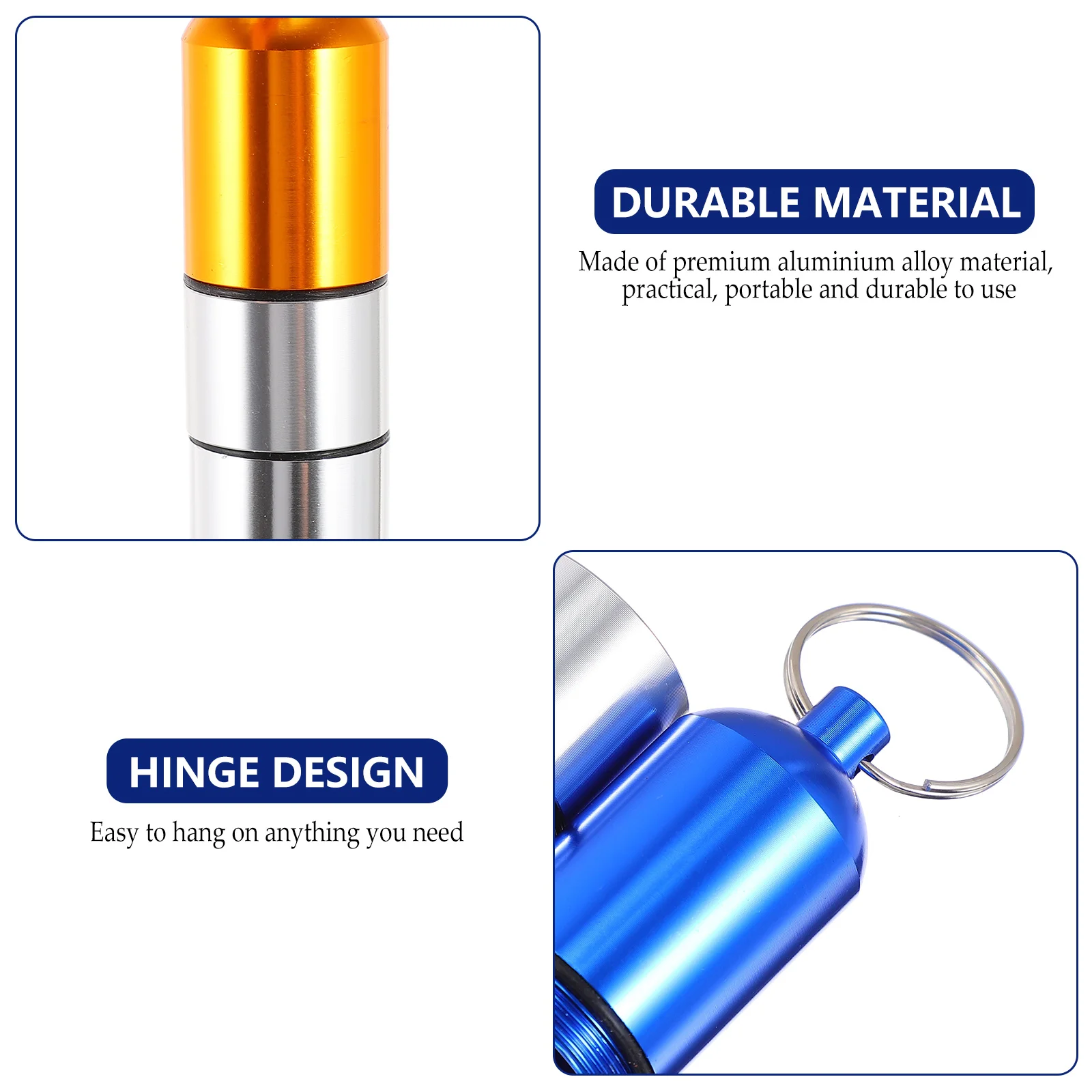 5 шт., прочные магнитные контейнеры для таблеток (разные цвета) 
5 шт., прочные магнитные контейнеры для таблеток (разные цвета)