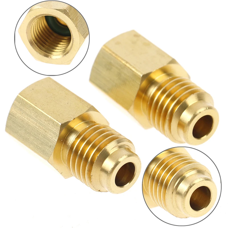 1Pair R134 to R12/R12 to R134a Quick Coupler Connector Brass Adapters Set Alloy Refrigeration Adapter
1Pair R134 to R12/R12 to R134a Quick Coupler Connector Brass Adapters Set Alloy Refrigeration Adapter