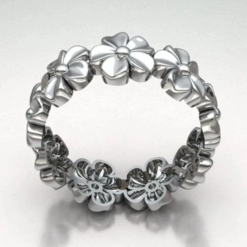 Fashion Woman Ring Solid Carbide Daisy Floral Simple Wedding Engagement Charms Valentine Day Gift Gor Women Rings
Fashion Woman Ring Solid Carbide Daisy Floral Simple Wedding Engagement Charms Valentine Day Gift Gor Women Rings