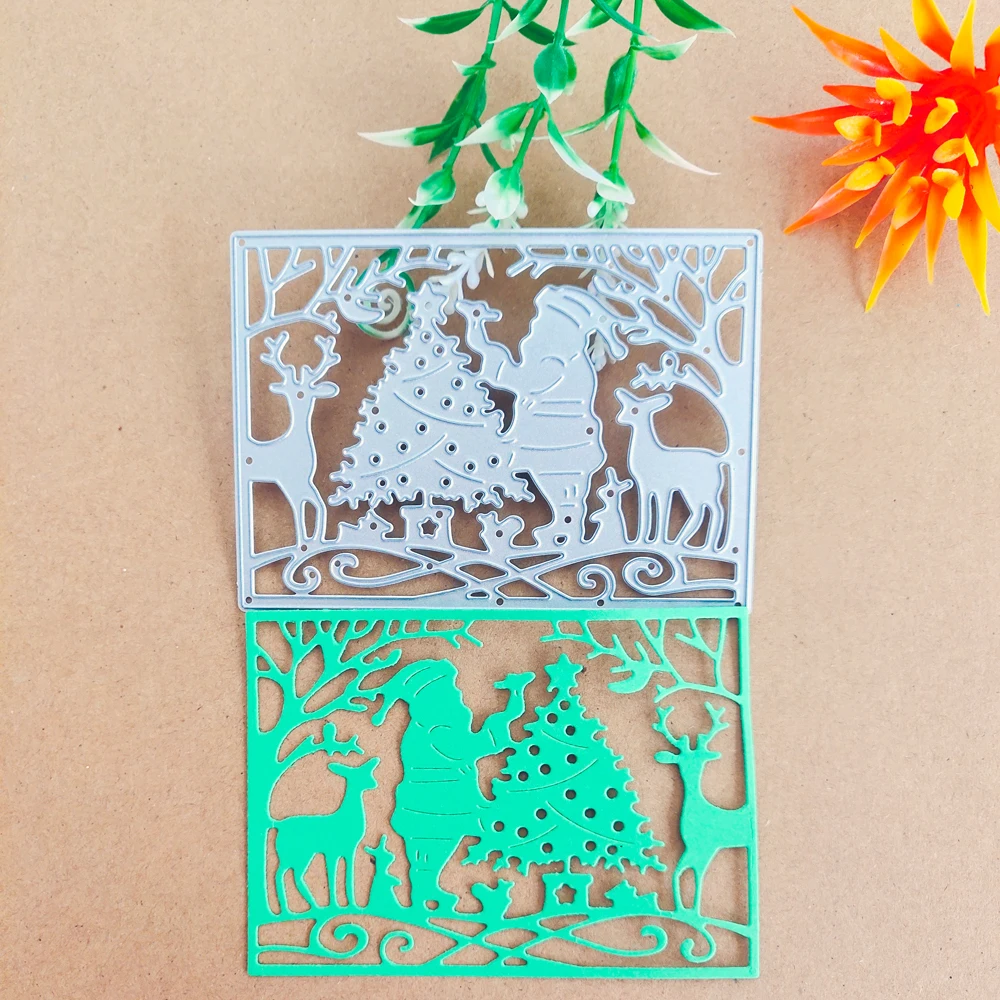 Santa Claus Christmas tree picture frame decorative metal cutting die cutting card knife stamping die
Santa Claus Christmas tree picture frame decorative metal cutting die cutting card knife stamping die