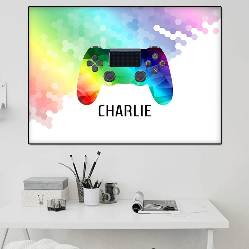 Game Room Decoration Painting Colorful Playstation Controller Poster Graffiti Gamepad Wall Art Print Picture Boy Room Home Decor
Game Room Decoration Painting Colorful Playstation Controller Poster Graffiti Gamepad Wall Art Print Picture Boy Room Home Decor