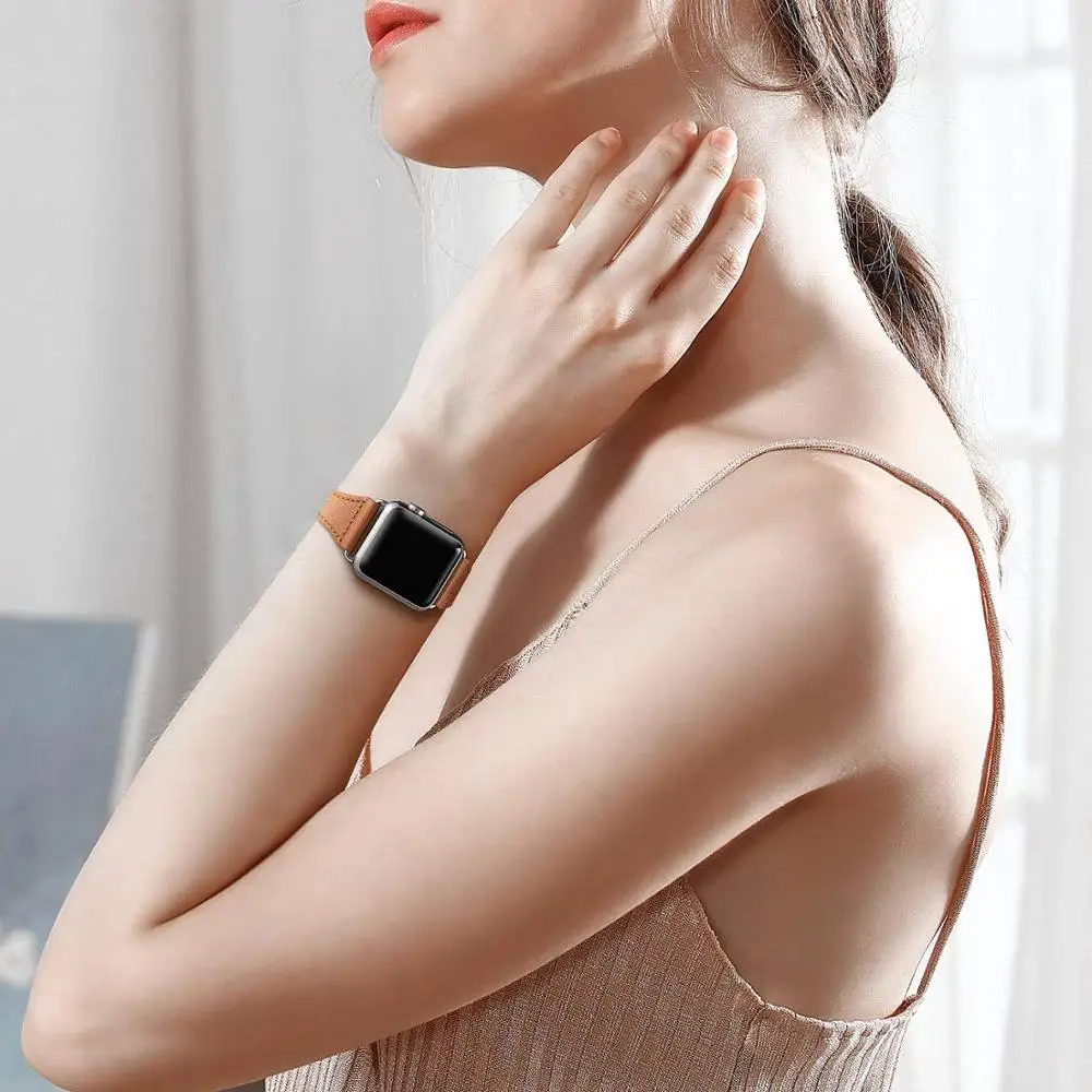 Leather loop strap For Apple watch band 40mm 44mm Slim Genuine Leather belt bracelet iWatch band 38mm 42mm serie 3 4 5 se 6 band
Leather loop strap For Apple watch band 40mm 44mm Slim Genuine Leather belt bracelet iWatch band 38mm 42mm serie 3 4 5 se 6 band
