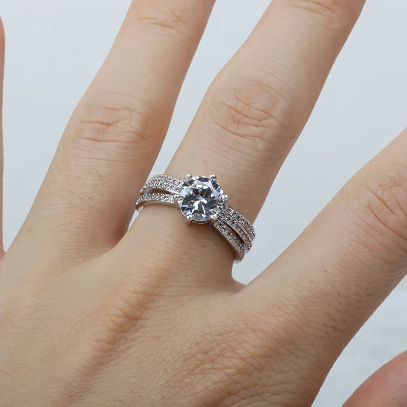 BIJOX STORY luxury ring 925 sterling silver with round shaped AAA zircon rings fine Jewelry for female Wedding Engagement Party
BIJOX STORY luxury ring 925 sterling silver with round shaped AAA zircon rings fine Jewelry for female Wedding Engagement Party