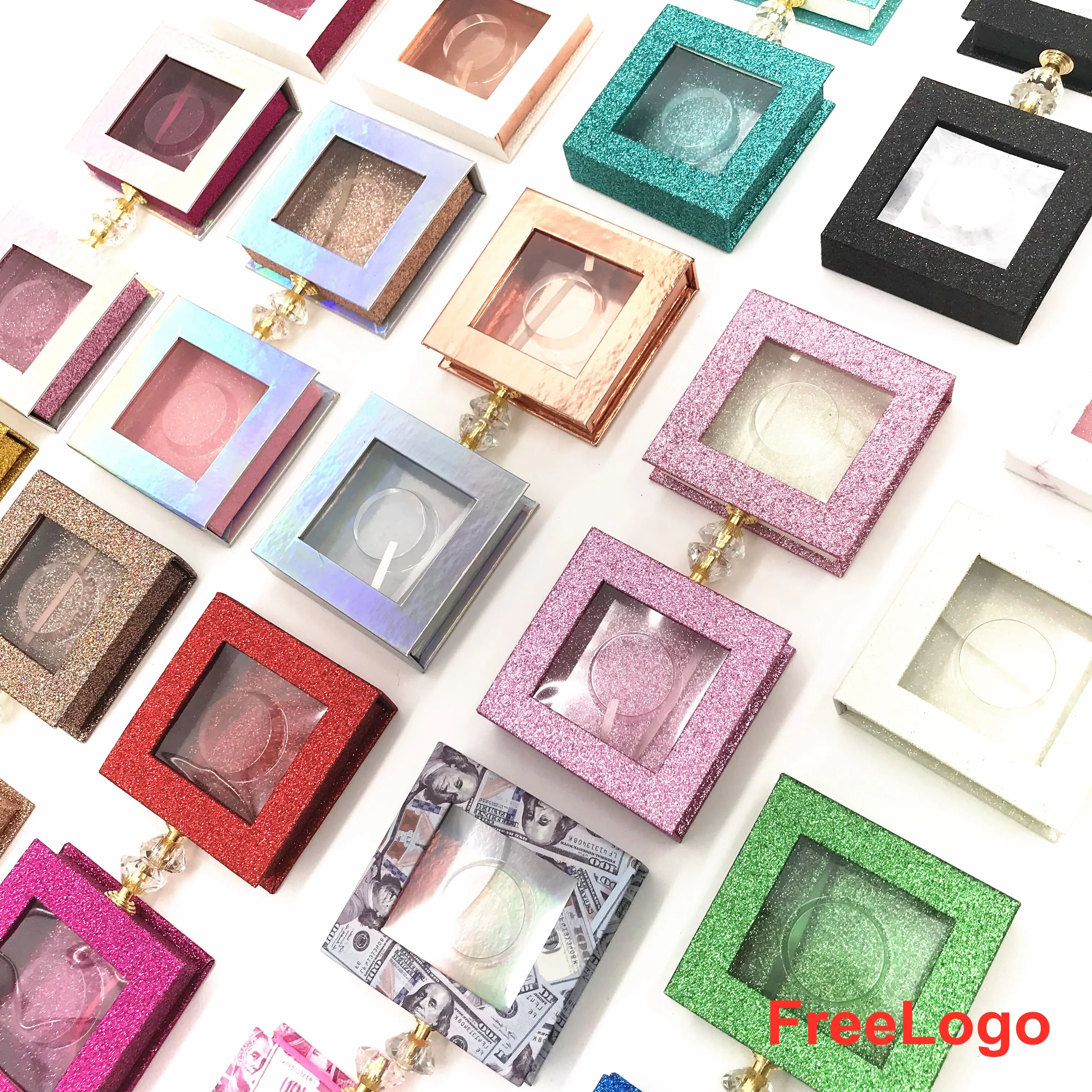NEW Crystal handle Square False Eyelash Packaging Box Fake 3d Mink eyelashes Boxes colorful Fine flash Empty makeup free logo
NEW Crystal handle Square False Eyelash Packaging Box Fake 3d Mink eyelashes Boxes colorful Fine flash Empty makeup free logo