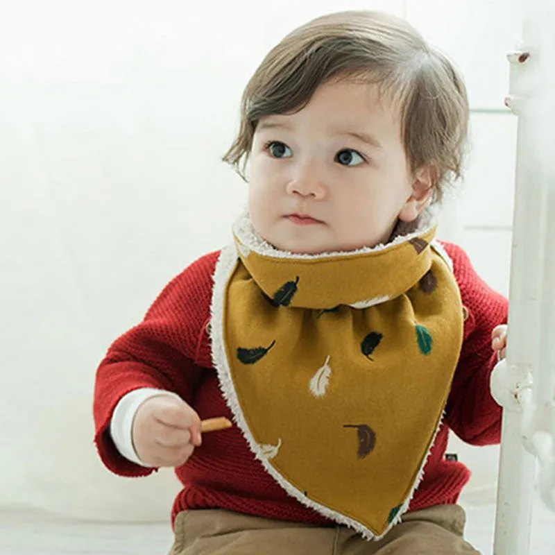

Горячая Распродажа, детский плотный теплый шарф, слюнявчик, модная мягкая одежда для младенцев, зимний нагрудник для кормления