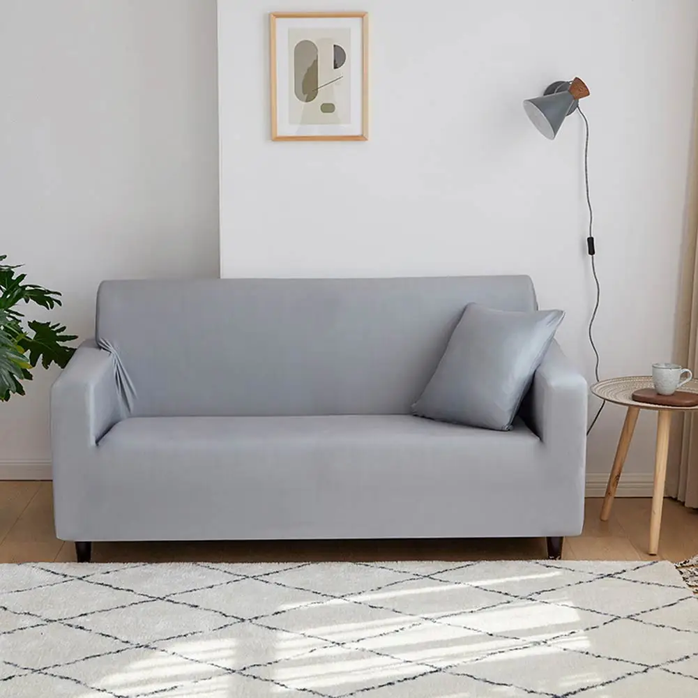 Papa&Mima Solid Silver Grey Print Sofa Cover Slipcover Stretch Elastic Spandex/Polyester Chair Loveseat L Shape Sectional
Papa&Mima Solid Silver Grey Print Sofa Cover Slipcover Stretch Elastic Spandex/Polyester Chair Loveseat L Shape Sectional