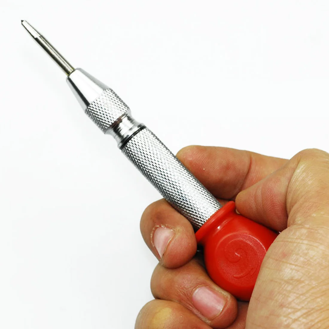 Automatic Center Punch Spring Loaded Chrome Rivet Screw Auto Mark Hole Length 130mm Yellow and Silver
Automatic Center Punch Spring Loaded Chrome Rivet Screw Auto Mark Hole Length 130mm Yellow and Silver