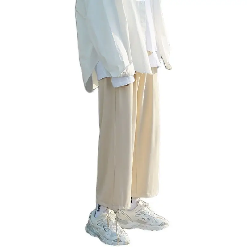 Korean Wide-leg Pants Men's Fashion Solid Color Casual Joggers Pants Men Streetwear Wild Loose Hip-hop Straight Trousers Mens
Korean Wide-leg Pants Men's Fashion Solid Color Casual Joggers Pants Men Streetwear Wild Loose Hip-hop Straight Trousers Mens