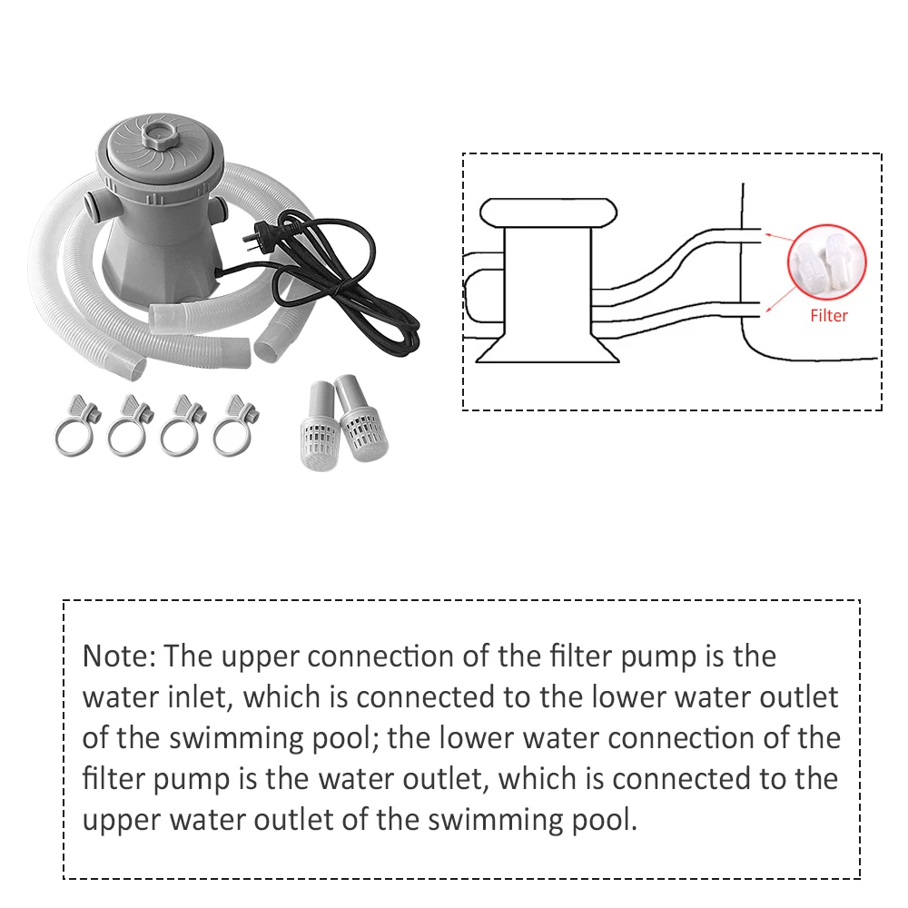220V Electric Automatic Swimming Pool Filter Pump Tool Water Pump Siphon Pump Battery Powered Water Bathroom Pond Pools Cleaning
220V Electric Automatic Swimming Pool Filter Pump Tool Water Pump Siphon Pump Battery Powered Water Bathroom Pond Pools Cleaning
