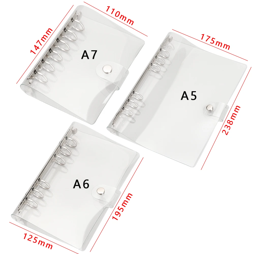 A5/A6/A7 Transparent Plastic Clip File Folder Notebook Loose Leaf Ring Binder Planner Agenda Receive Bag Card Storage New
A5/A6/A7 Transparent Plastic Clip File Folder Notebook Loose Leaf Ring Binder Planner Agenda Receive Bag Card Storage New