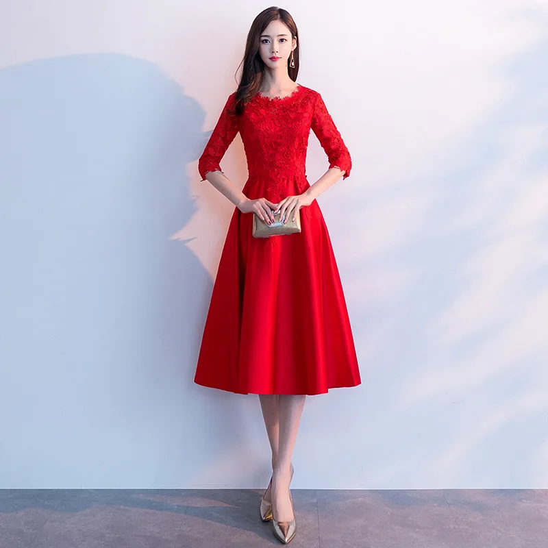 Temperament Lace Bridal Wedding Dress Noble O-neck Evening Dress Elegant A-line Banquet Dress Romantic Party Dress Prom Gown 3XL
Temperament Lace Bridal Wedding Dress Noble O-neck Evening Dress Elegant A-line Banquet Dress Romantic Party Dress Prom Gown 3XL