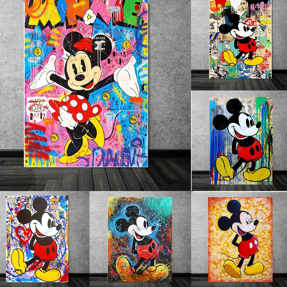 Настенная картина из мультфильма Disney, постеры и принты с Микки Маусом в скандинавском стиле из аниме для гостиной и детей, украшение для дом...
Настенная картина из мультфильма Disney, постеры и принты с Микки Маусом в скандинавском стиле из аниме для гостиной и детей, украшение для дом...