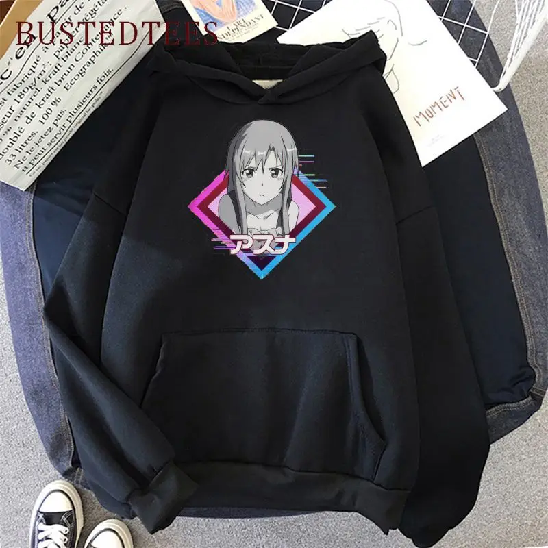 Sword Art Online 2021 Winter and Autumn New Anime Print Hooded Pullover Fashion Women's Sweatshirt Black Streetwear Hoodies Tops
Sword Art Online 2021 Winter and Autumn New Anime Print Hooded Pullover Fashion Women's Sweatshirt Black Streetwear Hoodies Tops