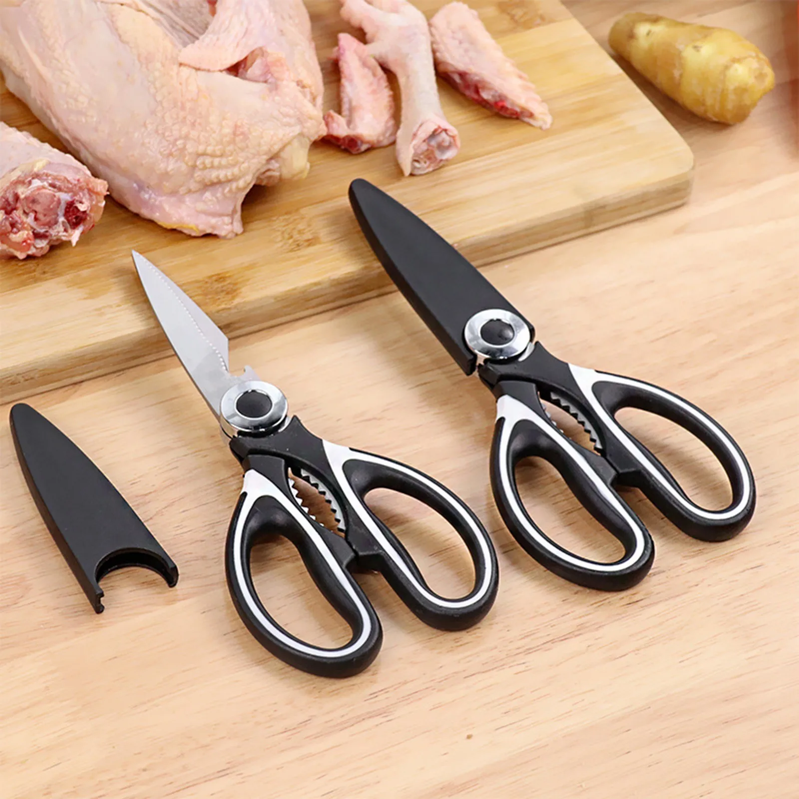 Stainless Steel Multifunctional Kitchen Scissors Chicken Poultry Fish Kitchen Tool Shears For Meat Barbecue Nutcracker
Stainless Steel Multifunctional Kitchen Scissors Chicken Poultry Fish Kitchen Tool Shears For Meat Barbecue Nutcracker