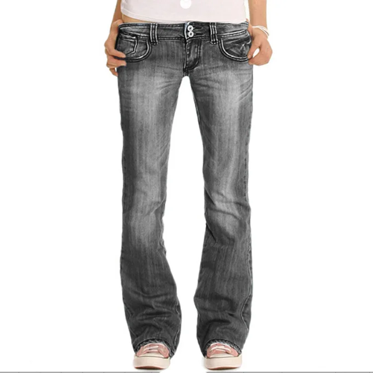 Womens Pockets Embroidered Jeans Fashion Slim Bleached Mid Waist Bell Bottom Jeans Female Casual Skinny Black Denim Flare Pants 
Womens Pockets Embroidered Jeans Fashion Slim Bleached Mid Waist Bell Bottom Jeans Female Casual Skinny Black Denim Flare Pants