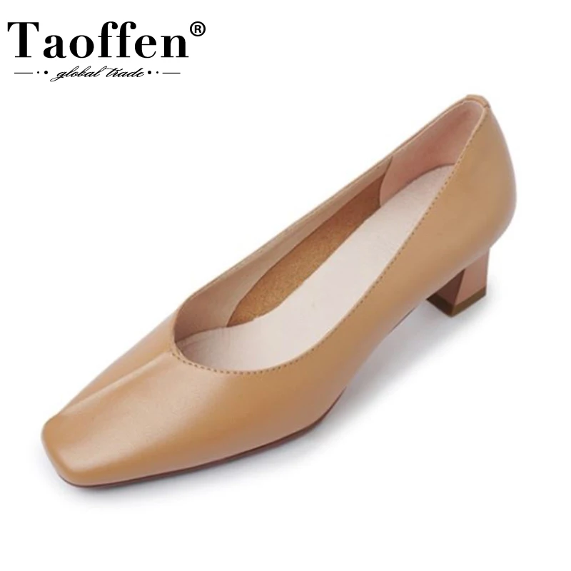 Taoffen/новые женские туфли на высоком каблуке; Женские туфли-лодочки из натуральной кожи на необычном каблуке; Модные вечерние офисные туфли; ...
Taoffen/новые женские туфли на высоком каблуке; Женские туфли-лодочки из натуральной кожи на необычном каблуке; Модные вечерние офисные туфли; ...